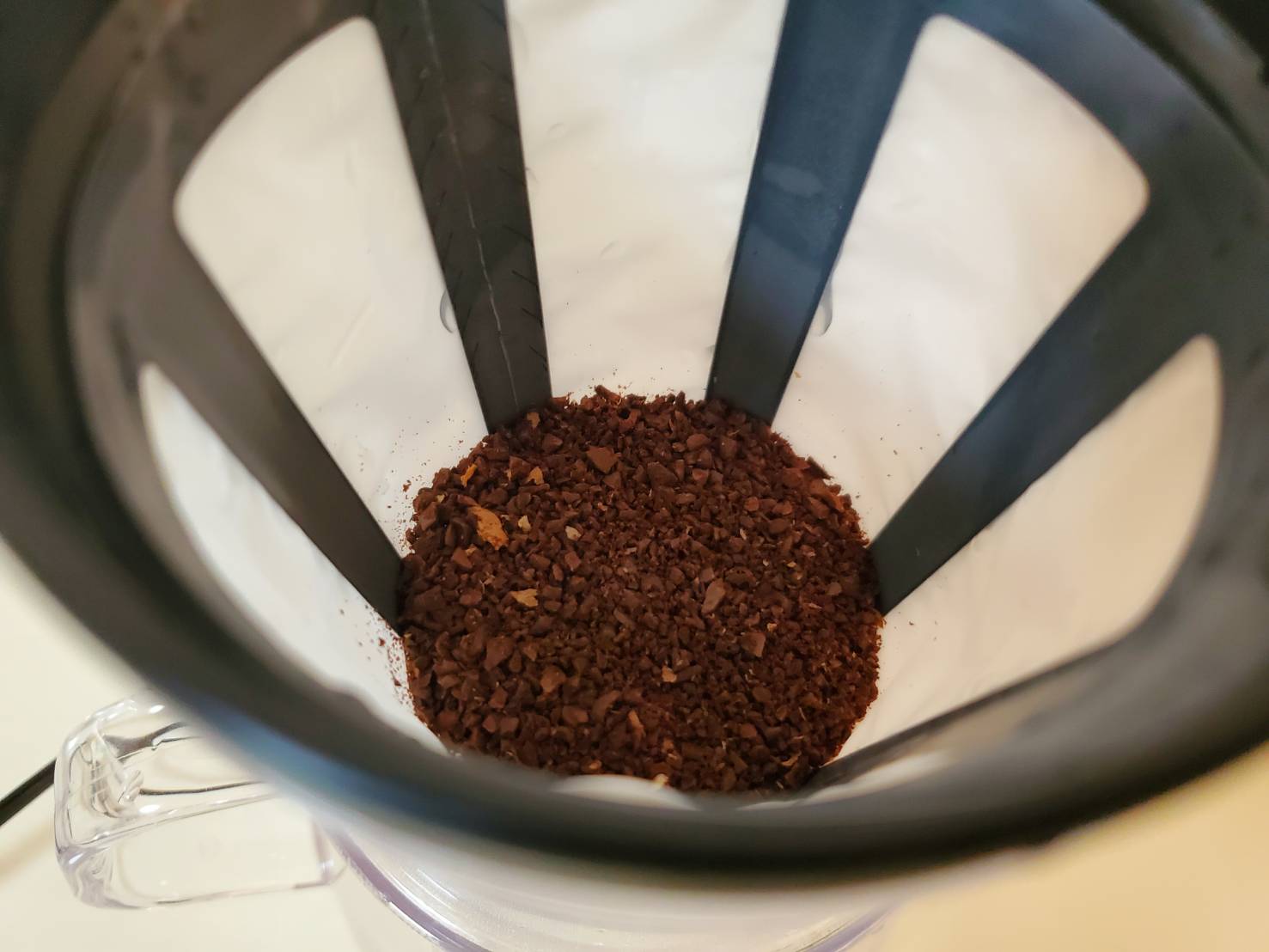 ストロンフィルターにコーヒー粉