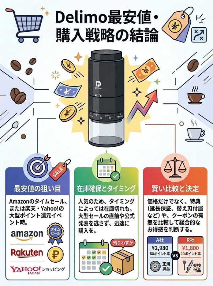 delimoに関するディスカウント購入法インフォグラフィック