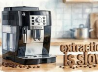 マグニフィカSと抽出が遅いと書かれたオブジェ