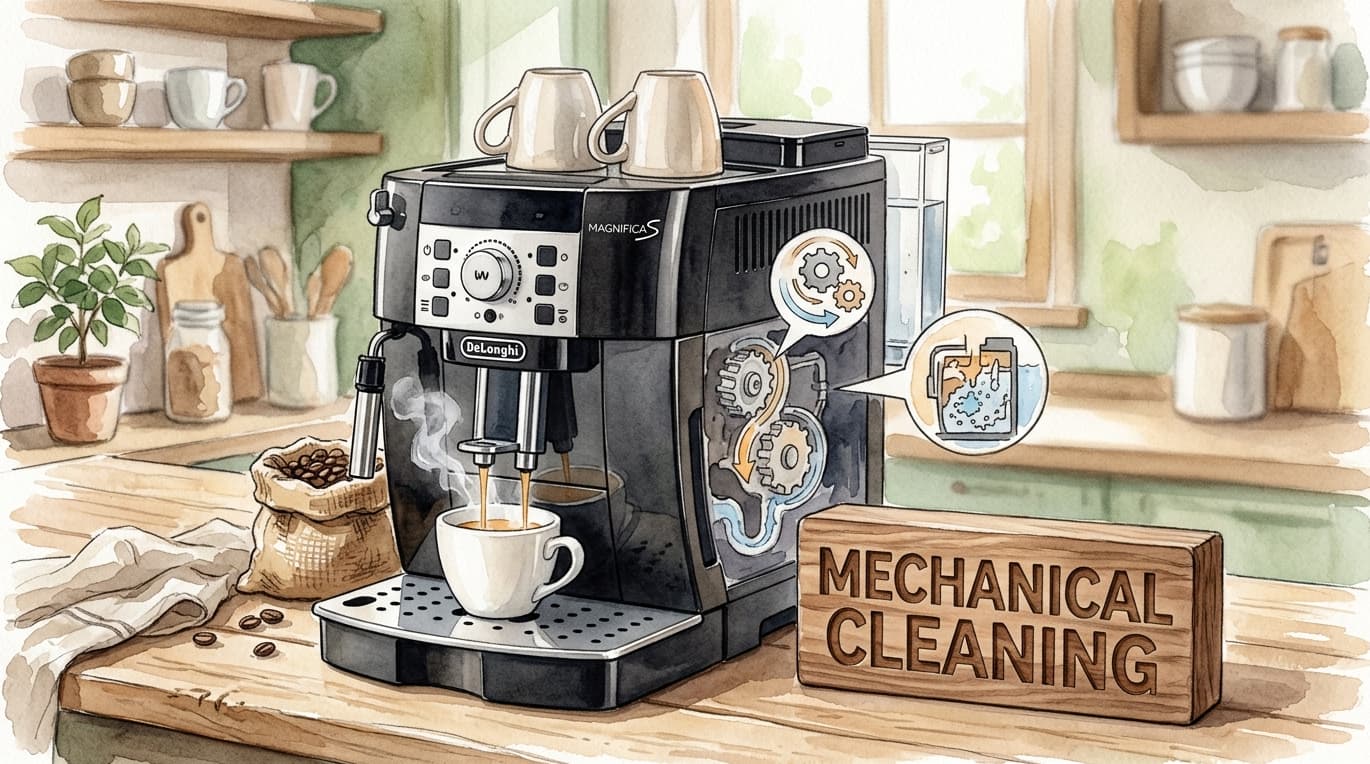 S*n様 DeLonghi Magnifica エスプレッソマシン使用数回のみ マグニフィカSの心臓部「抽出ユニット」の正しい洗浄方法！「ギシギシ