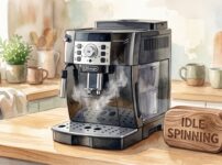 マグニフィカSと空回りと書かれたオブジェ