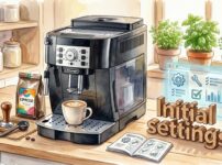 マグニフィカと初期設定と書かれたオブジェ