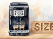 マグニフィカとサイズと書かれたオブジェ