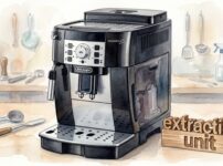 マグニフィカSと抽出ユニットと書かれたオブジェ