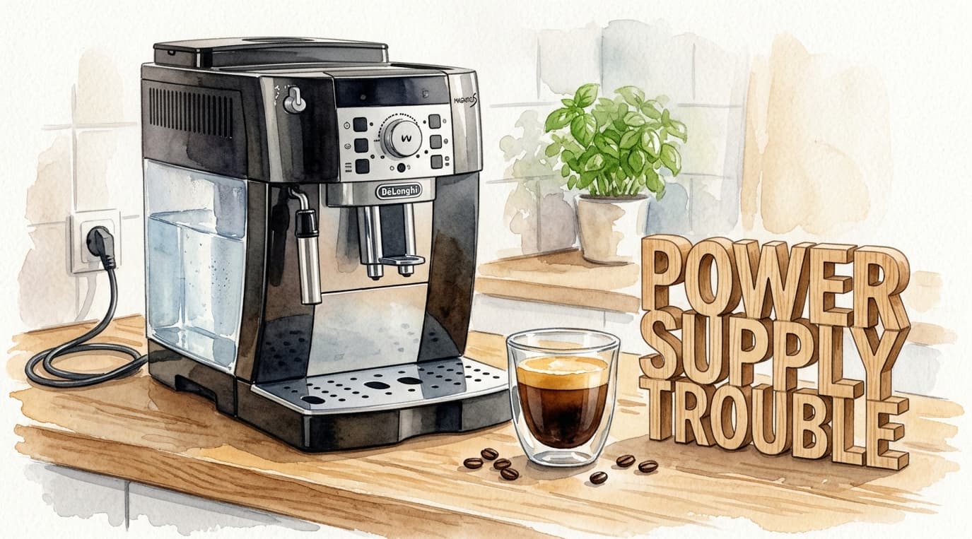 De'Longhi Magnifica エスプレッソマシン　通電のみ確認 マグニフィカSの電源が入らない・突然切れる原因は？主電源スイッチと