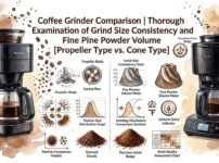 Siroca Cafe Shirobako Pro　Coffee Grinder Comparison Thorough Examination of Grind Size Consistency and Fine Powder Volume [Propeller Type vs. Cone Type