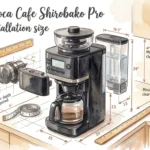 Siroca Cafe Shirobako Pro Installation size