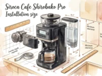 Siroca Cafe Shirobako Pro Installation size