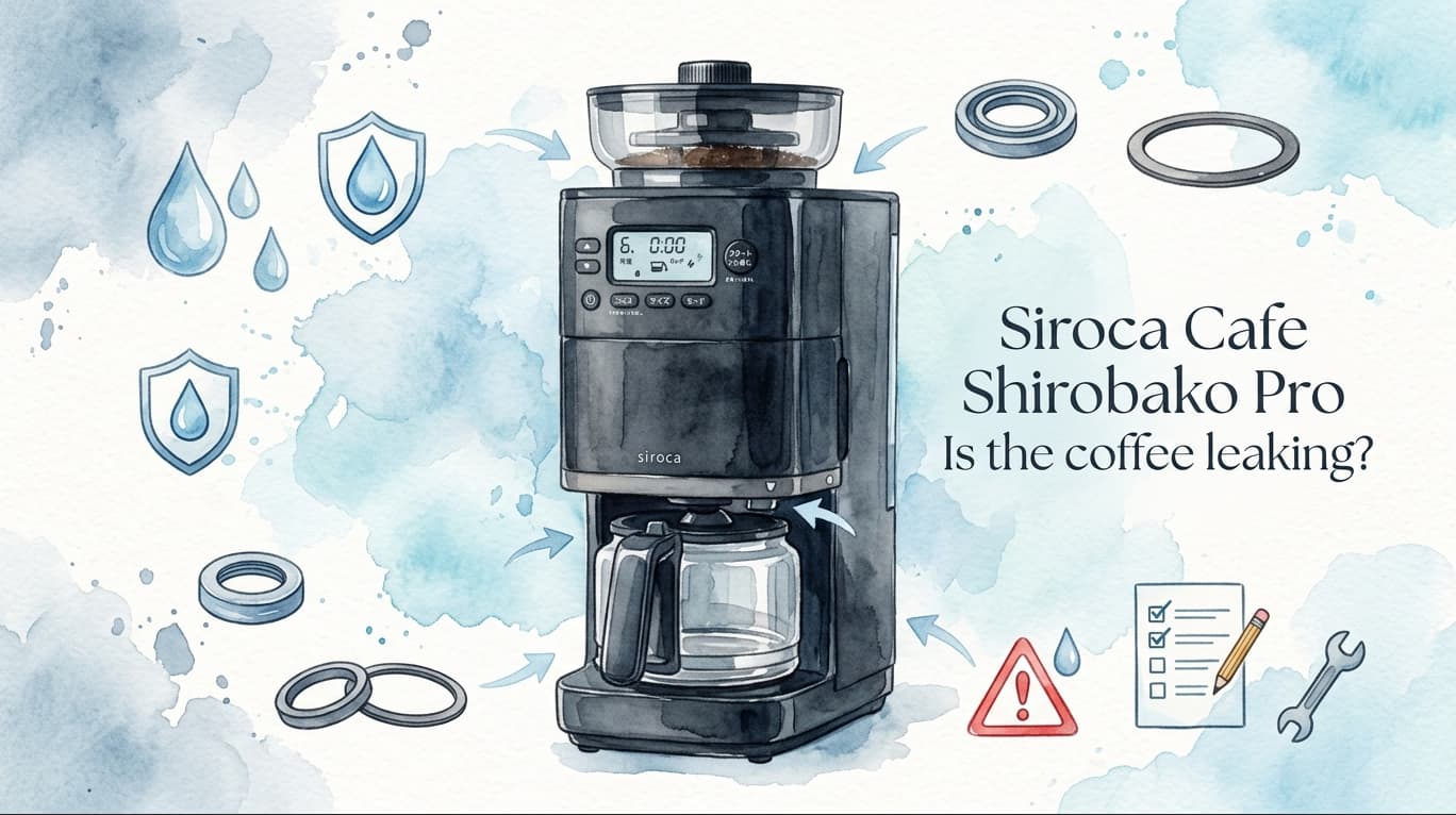 シロカ カフェばこPRO 漏れる？｜サーバーからこぼれる原因〇〇のズレ