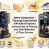Siroca Cafe Shirobako Pro　Server Comparison Thorough Examination of Practical Features such as Ease of Pouring and Heat Retention of Glass Servers