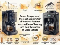 Siroca Cafe Shirobako Pro　Server Comparison Thorough Examination of Practical Features such as Ease of Pouring and Heat Retention of Glass Servers