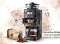 Siroca Cafe Shirobako Pro　Use pre-ground coffee instead of a coffee grinder
