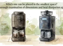 Siroca Cafe Shirobako Pro Which one can be placed in the smallest space A thorough examination of dimensions and heat dissipation space