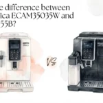ECAM35035W(白)とECAM35055B(黒)を並べた比較画像