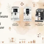 How many grams of beans does a De'Longhi machine use per cup