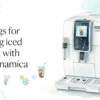 Settings for making iced coffee with the Dinamica