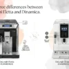 There are three differences between the De'Longhi Eletta and Dinamica.
