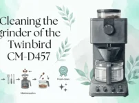 Cleaning the grinder of the Twinbird CM-D457