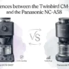 Differences between the Twinbird CM-D457 and the Panasonic NC-A58