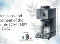 Dimensions and placement of the Twinbird CM-D457