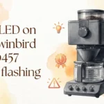 If the LED on the Twinbird CM-D457 starts flashing